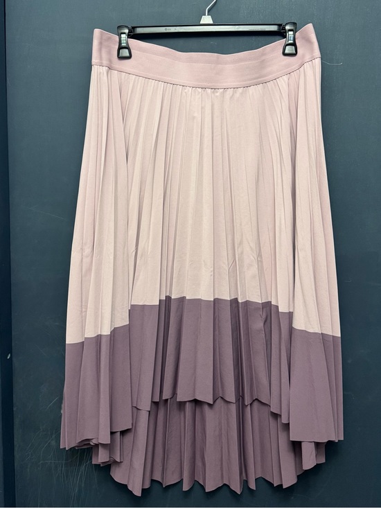 Athleta Dresses & Skirts - Athleta Two-Tone Pink and Mauve High-Low Pleated Skirt